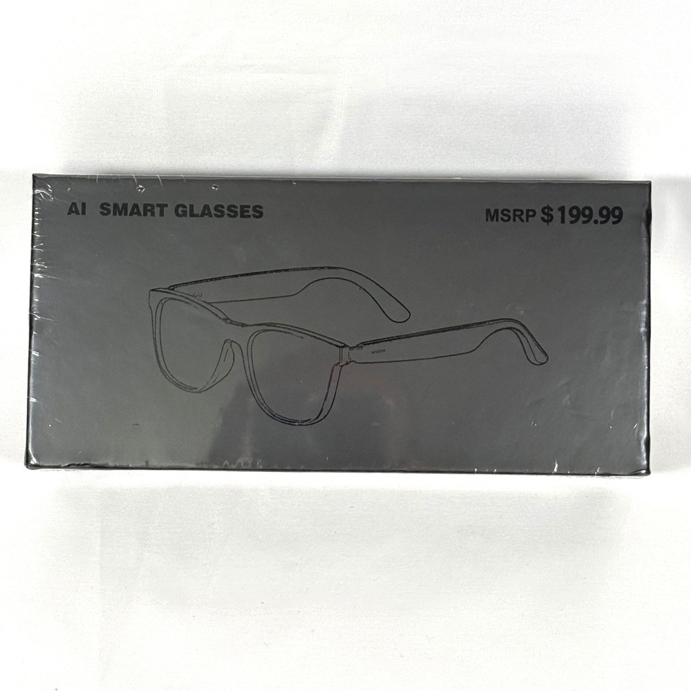 DMES AI Smart Glasses Unisex OS Black SYX-23(AI) Bluetooth Hi-Fi Audio New